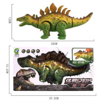Simulation Luminous Sound Electric Universal Dinosaur Model Toy Boy Gift(Stegosaurus) - Electronic Pets by buy2fix | Online Shopping UK | buy2fix