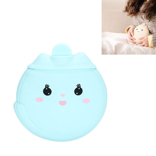 Cartoon Silicone Mini Warm Belly Warm Palace Water Injection Explosion-Proof Warm Water Bag(Sky Blue) - Hot Water Bags by buy2fix | Online Shopping UK | buy2fix