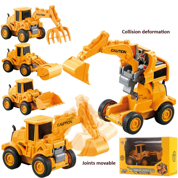 Children Educational Inertial Collision Deformation Engineering Vehicle Toy Model(Wood Grabber) - Model Toys by buy2fix | Online Shopping UK | buy2fix