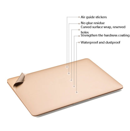 JRC Laptop Film Computer Top Shell Body Protection Sticker For MacBook Pro 13.3 inch A1278 (with Optical Drives)(Champagne Gold) - Protector Sticker by JRC | Online Shopping UK | buy2fix