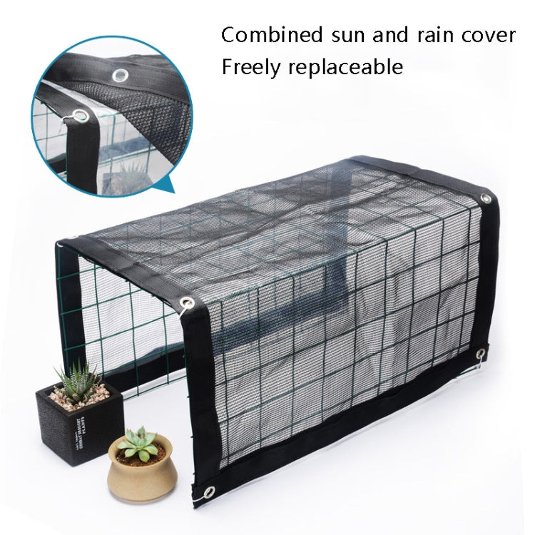 Rainproof Awning Thermal Insulation Round Wire Mesh Flower Stand Sun Shed, Specification: 100x48x36cm - Garden Netting by buy2fix | Online Shopping UK | buy2fix