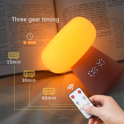 XYD-055 Cloud Mushroom USB Clock Night Light Sleep Timer Remote Control Bedside Lamp, Light color: Remote Control Type Blue - Night Lights by buy2fix | Online Shopping UK | buy2fix