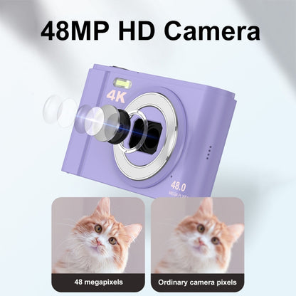 DC303A 2.8-Inch 4K 16X Zoom HD Digital Camera Mini Children Photography Camera US Plug(Purple Blue) - Children Cameras by buy2fix | Online Shopping UK | buy2fix