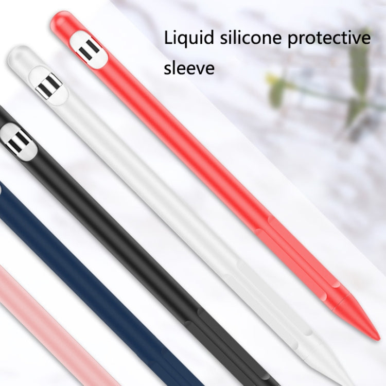 2 Sets 4 In 1 Stylus Silicone Protective Cover + Anti-Lost Rope + Double Pen Nip Cover Set For Apple Pencil 1(Fresh Pink) - Pencil Accessories by buy2fix | Online Shopping UK | buy2fix