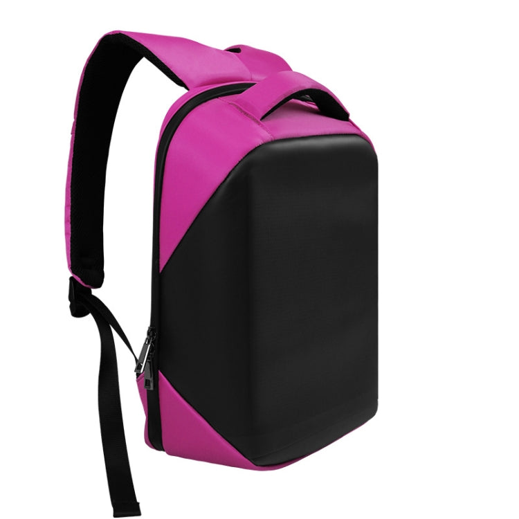 LED Display Backpack Outdoor Mobile Advertising Waterproof Back Shoulder Bag, Size: 17 inch(Pink) - Backpacks by buy2fix | Online Shopping UK | buy2fix