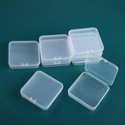 20 PCS Square Plastic Box With Cover Transparent Storage Box PP Parts Tool Box Electronic Component Accessories Box - Storage Boxes by buy2fix | Online Shopping UK | buy2fix