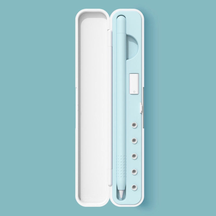 Silicone Stylus Protection Storage Box Box For Apple Pencil 1 / 2 , Specification: 10mm (Glacier Blue) - Pencil Accessories by buy2fix | Online Shopping UK | buy2fix