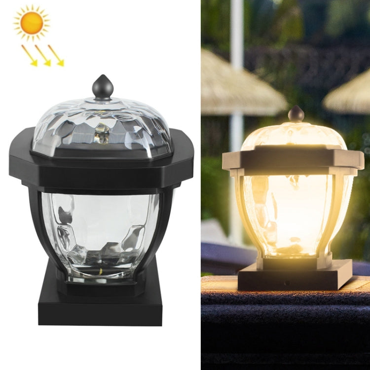 2 LED Solar Waterproof Outdoor Garden Light, Style: Warm Light-Column Cap - Solar Lights by buy2fix | Online Shopping UK | buy2fix