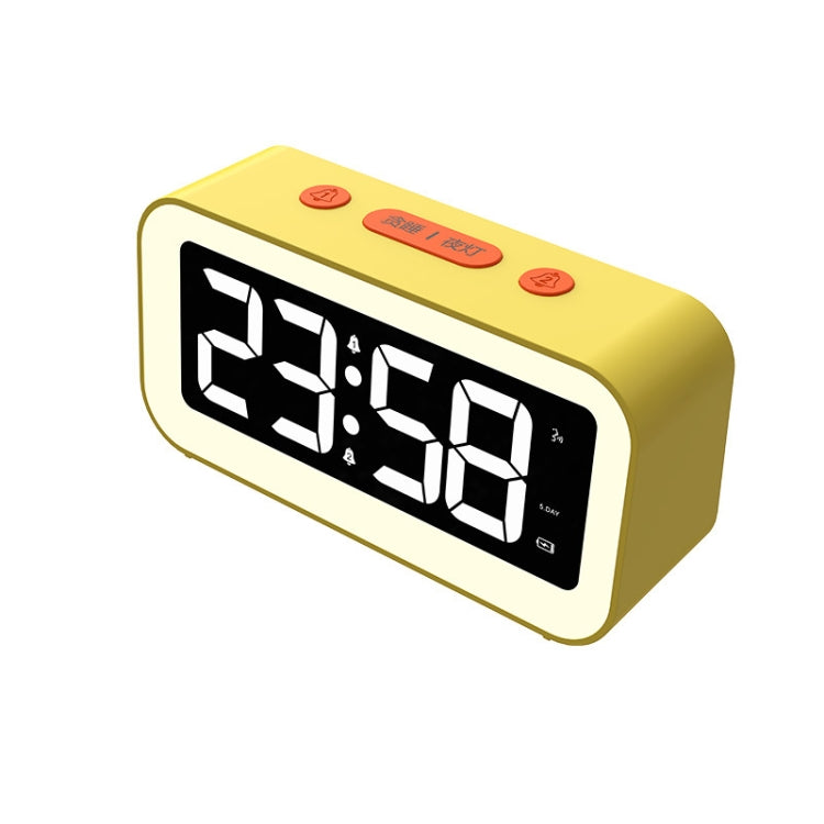 LED Electronic Alarm Clock Night Light(Yellow) - Novelty Clock by buy2fix | Online Shopping UK | buy2fix