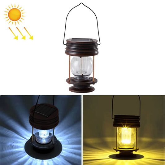 HSR002 Outdoor Retro Solar Lantern Camping Light, Spec: Portable-Warm Light - Solar Lights by buy2fix | Online Shopping UK | buy2fix