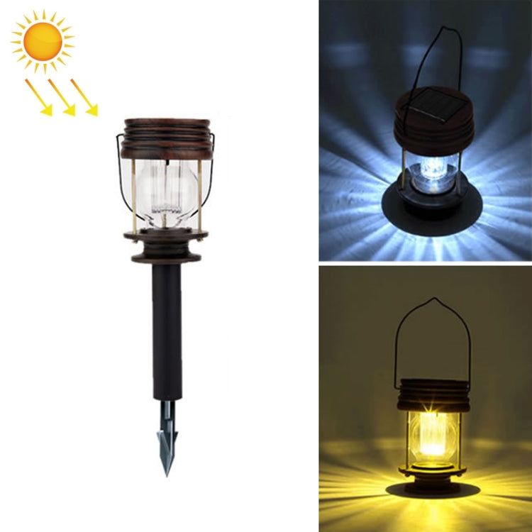 HSR002 Outdoor Retro Solar Lantern Camping Light, Spec: Insert Type-Warm Light - Solar Lights by buy2fix | Online Shopping UK | buy2fix