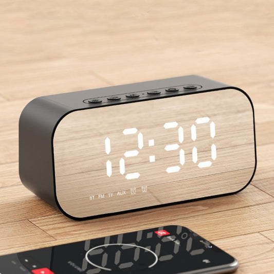 Havit M3 Subwoofer Mini Mirror Clock Bluetooth Speaker, Spsc: 1200mAh (Black） - Desktop Speaker by Havit | Online Shopping UK | buy2fix