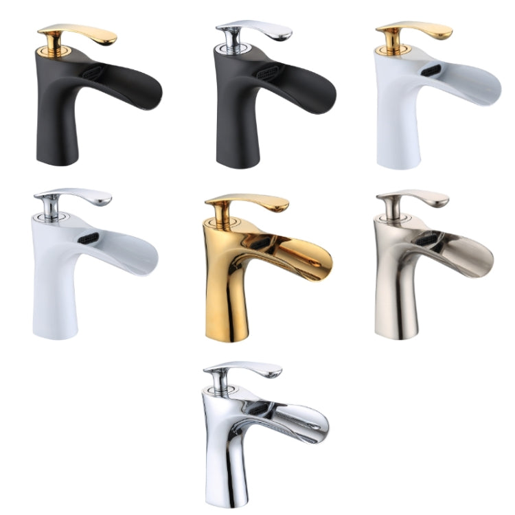 Washbasin All Copper Diamond Hot And Cold Water Faucet(White Silver) - Faucets & Accessories by buy2fix | Online Shopping UK | buy2fix