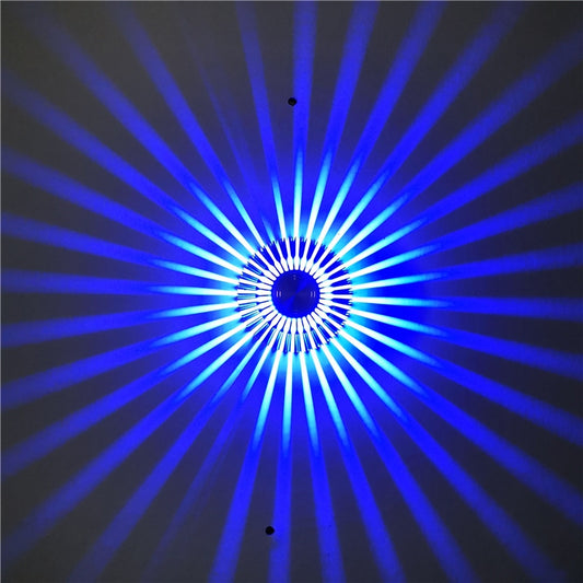 LED Aluminum Aisle Light Sunflower Corridor Lamp Decorative Light, Power source: Invisible Installation 3W(Blue) - Novelty Lighting by buy2fix | Online Shopping UK | buy2fix