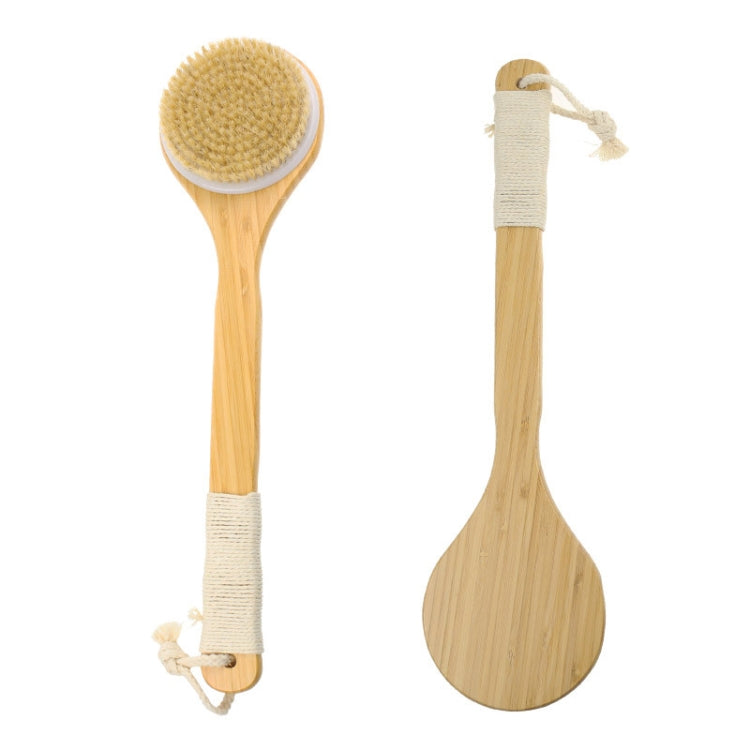 Natural Bristle Massage Exfoliating Shower Brush(As Show) - Bath Brushes & Sponges by buy2fix | Online Shopping UK | buy2fix