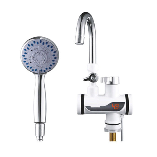 Kitchen Hot and Cold Dual-use Instant Faucets EU Plug, Style: Oblique Screen Type - Faucets & Accessories by buy2fix | Online Shopping UK | buy2fix