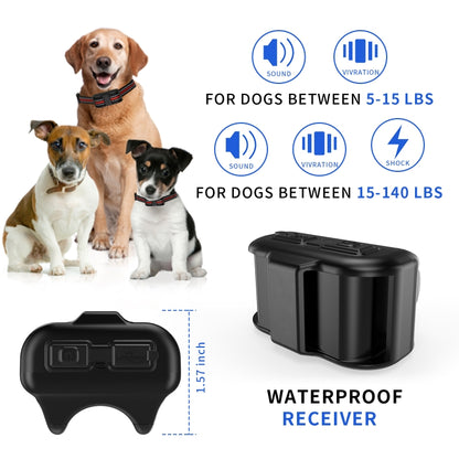 Electronic Dog Trainer Rechargeable Pet Remote Control Bark Stopper, Specification: 1 Drag 2 - Training Aids by buy2fix | Online Shopping UK | buy2fix