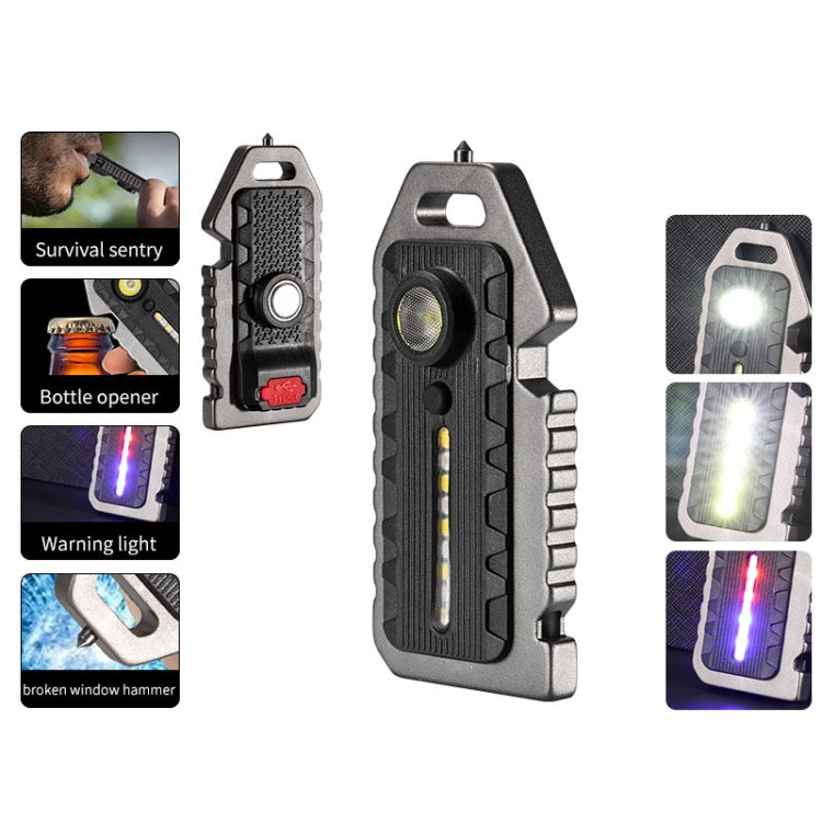 E-SMARTER W5136 Mini Keychain Strong Light Portable Flashlight(Tarnish) - Mini Flashlight by E-SMARTER | Online Shopping UK | buy2fix