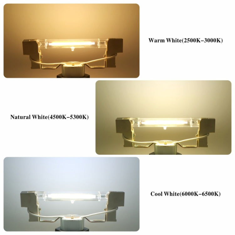 78MM 10W R7S LED COB Dimmer Glass Lamp Double-end Horizontal Plug-in Light(220v Natural White Light) - LED Blubs & Tubes by buy2fix | Online Shopping UK | buy2fix