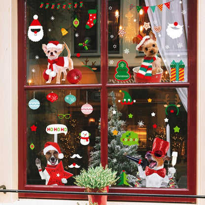 SKJD2311 Christmas Decorations Shop Window Kindergarten Layout Static Electricity Stickers - Christmas Stickers by buy2fix | Online Shopping UK | buy2fix