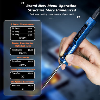 MINIWARE TS101 PD DC Soldering Iron 90W Portable Soldering Pen(With K Soldering Iron Head) - Electric Soldering Iron by MINIWARE | Online Shopping UK | buy2fix