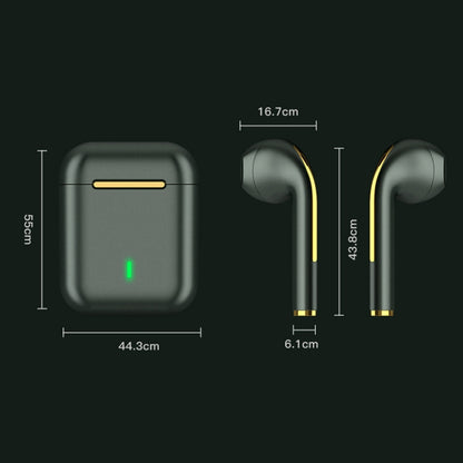 KUULAA KL-O153 Bluetooth Earphones 5.0 Wireless In Ear TWS Touch Earphones(Dark Green) - TWS Earphone by KUULAA | Online Shopping UK | buy2fix