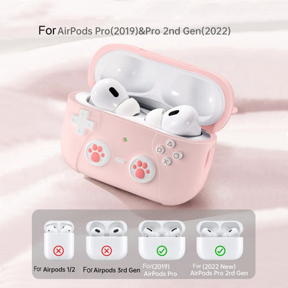 For AirPods 3 Earphone Silicone Protective Case Cat Claw Cover(Light Pink) - For AirPods 3 by buy2fix | Online Shopping UK | buy2fix