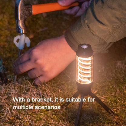 Outdoor Camping Spiral Lamp Waterproof Lighting Multifunctional Tent Hanging Lamp(Dark Black) - Camping Lighting by buy2fix | Online Shopping UK | buy2fix