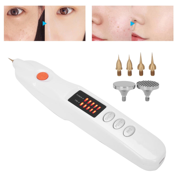 Spot Mole Pen Spot Removal Instrument Home Beauty Instrument, Spec: Charging Model UK Plug(Silver) - Beauty Instrument by buy2fix | Online Shopping UK | buy2fix