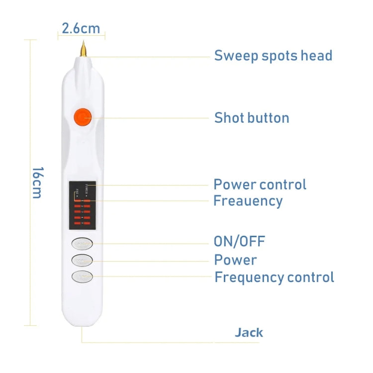 Spot Mole Pen Spot Removal Instrument Home Beauty Instrument, Spec: Charging Model EU Plug(Black) - Beauty Instrument by buy2fix | Online Shopping UK | buy2fix