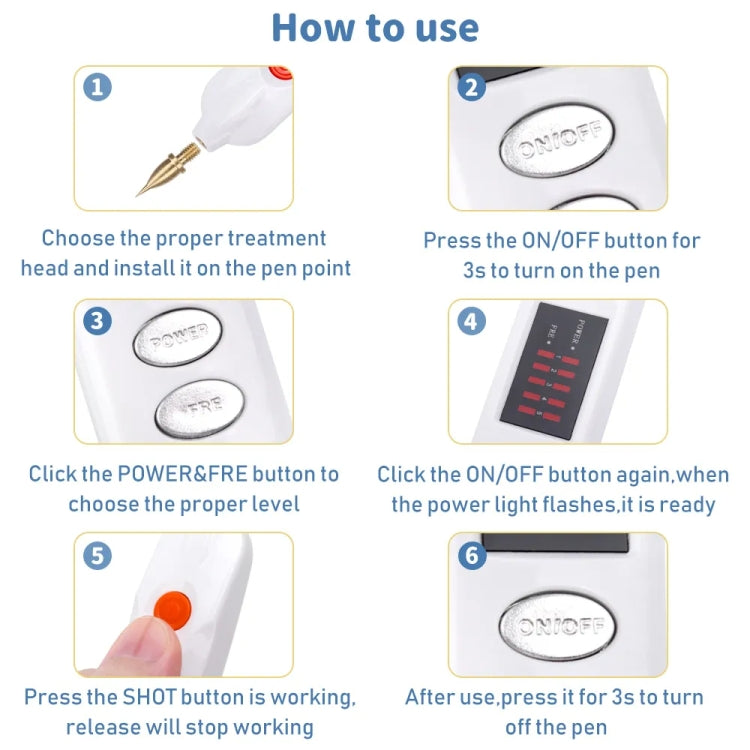 Spot Mole Pen Spot Removal Instrument Home Beauty Instrument, Spec: AU Plug-in Model(Golden) - Beauty Instrument by buy2fix | Online Shopping UK | buy2fix