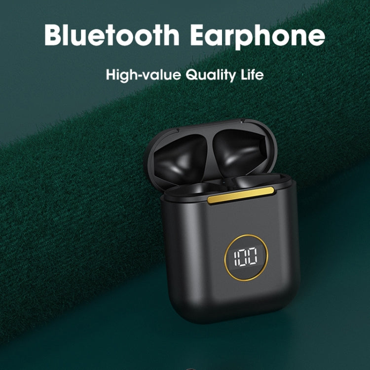 X1 TWS  LED Digital Display Wireless Noise Reduction Sport Bluetooth Headphone(White) - TWS Earphone by buy2fix | Online Shopping UK | buy2fix