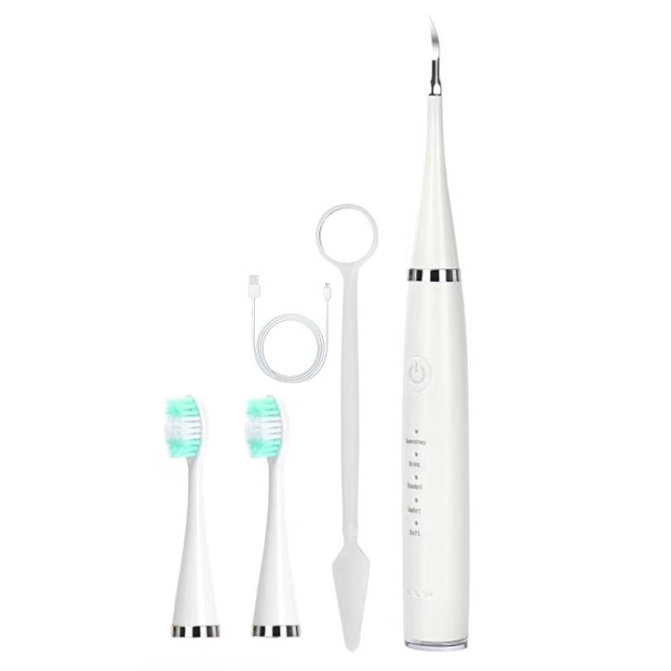 6 In 1 Electric Dental Scaler Calculus Removal Teeth Cleaning Set, Color: White Basic - Oral Irrigators by buy2fix | Online Shopping UK | buy2fix