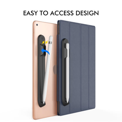 AhaStyle PT112 For Apple Pencil 1 / 2 Handwritten Pen Silicone Storage Groove Magnetic Silicone Pen Holder(Blue) - Pencil Accessories by AhaStyle | Online Shopping UK | buy2fix