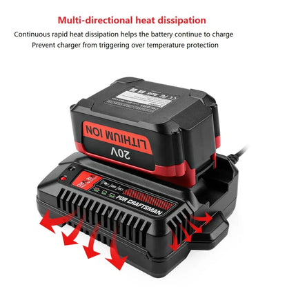 For Craftsman CMCB202 / CMCB204 / CMCB209 Electric Tool 20V Lithium Battery Charger, Plug: AU - Electric Saws & Accessories by buy2fix | Online Shopping UK | buy2fix