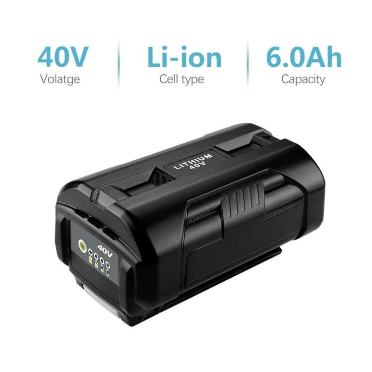 4000mAh For Ryobi OP4026A / OP4050 40V Lawn Mowers Lithium-ion Battery - Lawn Mower, Saws & Accessories by buy2fix | Online Shopping UK | buy2fix