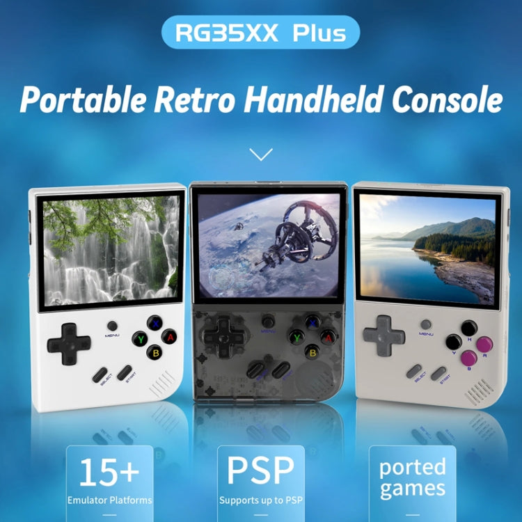 ANBERNIC RG35XX PLUS  Handheld Game Console 3.5-Inch IPS Screen Support HDMI TV 64GB+128GB(Retro Gray) - Pocket Console by ANBERNIC | Online Shopping UK | buy2fix