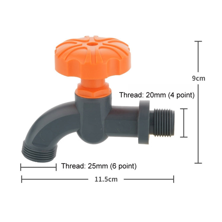 Outdoor Garden Connector Courtyard Valve Switch Faucet, Specification: Faucet Set+4 Points Quick Connector - Watering & Irrigation by buy2fix | Online Shopping UK | buy2fix