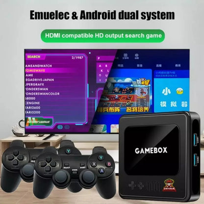 G10 GAMEBOX TV Box Dual System Wireless Android 3D Home 4K HD Game Console Support PS1 / PSP, Style: 64G 30,000+ Games (White) - Pocket Console by buy2fix | Online Shopping UK | buy2fix