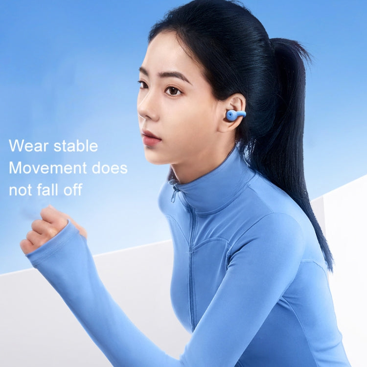 REMAX CozyBuds W15 Transparent Ear Clip Wireless Bluetooth Earphone OWS Sports Earphone(Blue) - Bluetooth Earphone by REMAX | Online Shopping UK | buy2fix