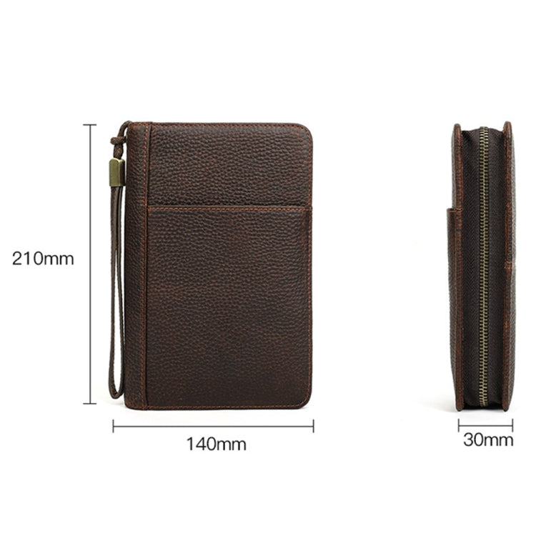 CONTACTS FAMILY CF5009 Genuine Leather Multifunctional Travel Convenient Cigar Box with Wrist Strap(Coffee) - Cigarette Box & Ashtrays by CONTACTS FAMILY | Online Shopping UK | buy2fix