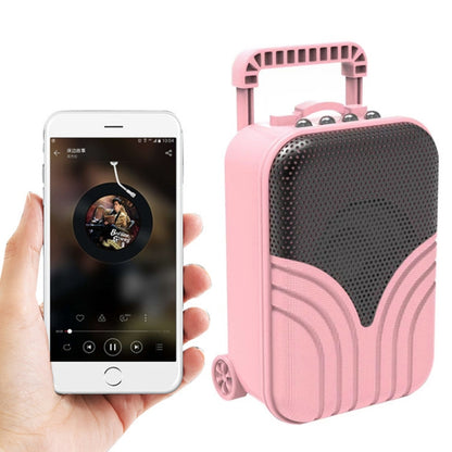 X1 Mini Trolley Case Bluetooth Speaker Retro Card Radio Portable Audio, Color: Deep Black - Mini Speaker by buy2fix | Online Shopping UK | buy2fix