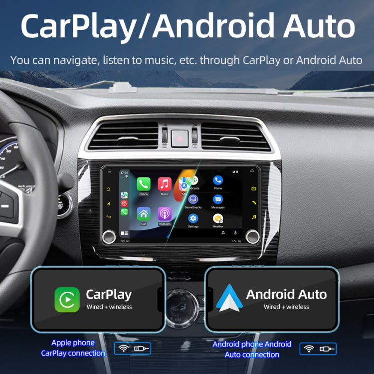 For Toyota Corolla Cars 7 Inch 2.5D Screen Android Navigation Bluetooth FM Radio(1+32G) - Car MP3 & MP4 & MP5 by buy2fix | Online Shopping UK | buy2fix