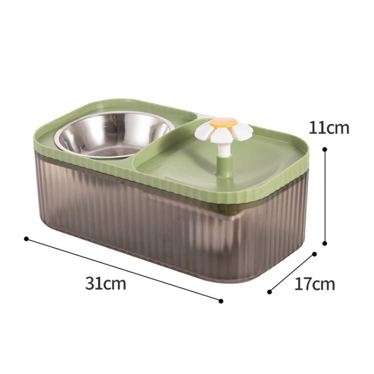 Feed Water Machine Automatic Feeder Cat Dog Drink Water Heater Pet Smart Feeding Bowl(Pink) - Drinking Fountain by buy2fix | Online Shopping UK | buy2fix