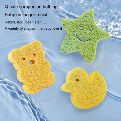 Baby Bathing Wood Pulp Sponge Cute Cartoon Soft Bath Sponge Bath Scrubber, Model: Duck - Bath Brushes & Sponges by buy2fix | Online Shopping UK | buy2fix