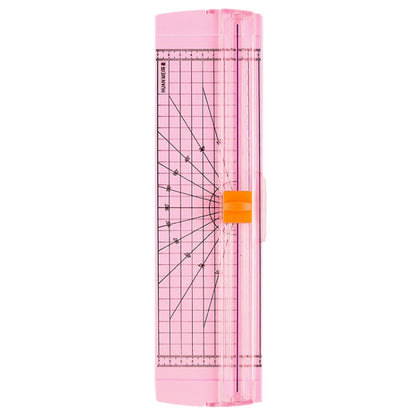 HUANMEI For A3 A4 A5 Paper Cutter With Pull-out Ruler DIY Small Portable Photo Die Cutting Machine(Pink) - Paper Trimmer by HUANMEI | Online Shopping UK | buy2fix