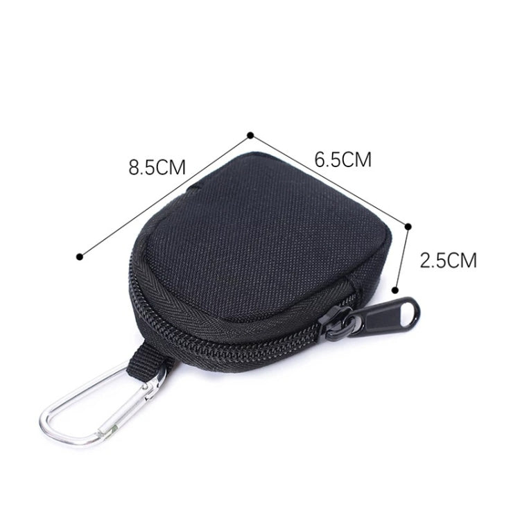Outdoor Sports Portable Pet Snack Bag Round Type Wear-Resistant Small Money Bag(Black) - Wallets by buy2fix | Online Shopping UK | buy2fix