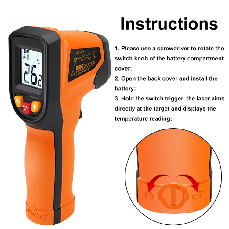 NJTY Digital Display High-Precision Infrared Thermometer For Bakery Kitchen Industry, Spec: T600 - Digital Thermometer by NJTY | Online Shopping UK | buy2fix