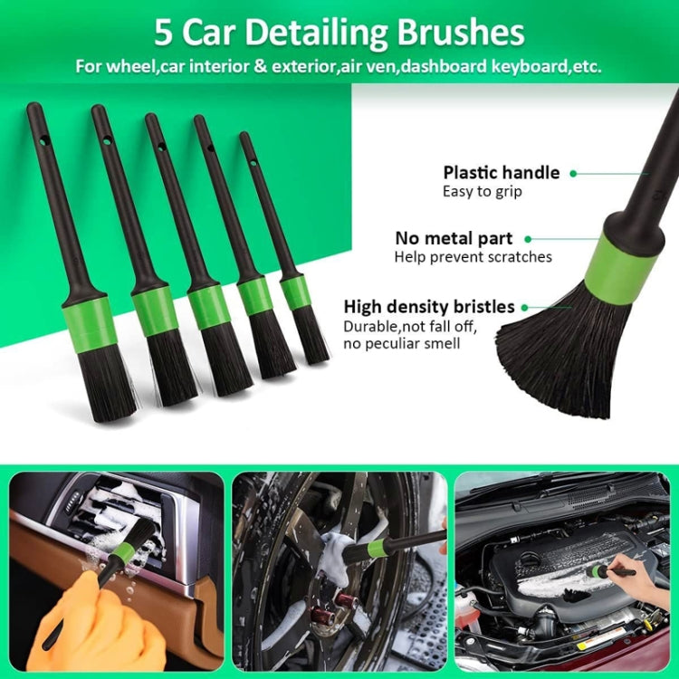 21pcs /Set Car Cleaning Brush Polishing Waxing Car Detailing - Car washing supplies by buy2fix | Online Shopping UK | buy2fix
