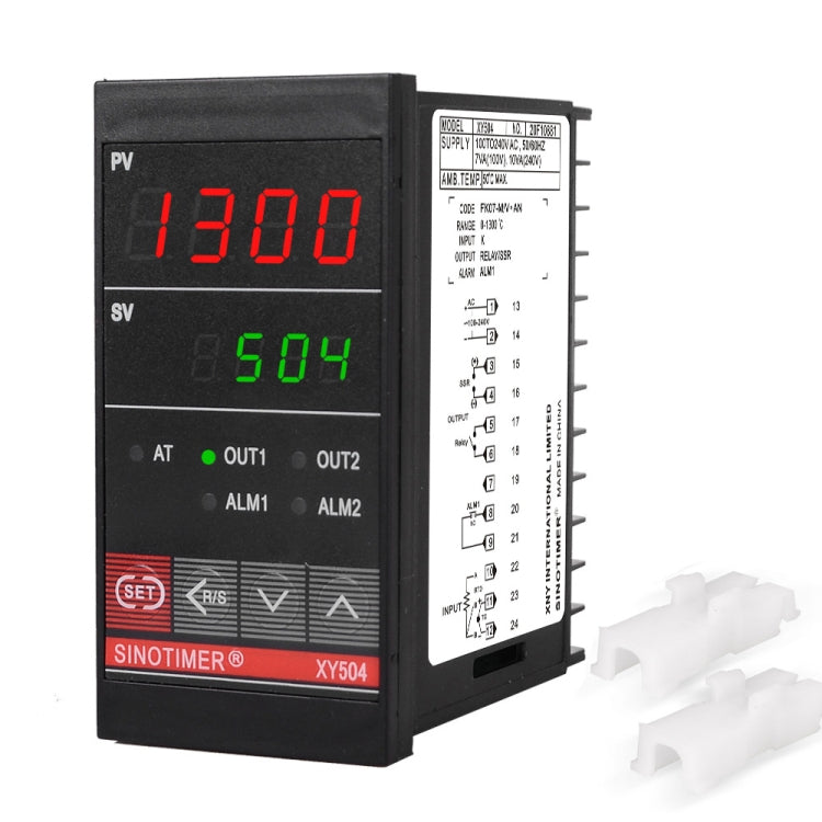 SINOTIMER XY504 Smart Temperature Control Instrument Short Case PID Heating Refrigeration Relay SSR Solid State Output - Thermostat & Thermometer by SINOTIMER | Online Shopping UK | buy2fix